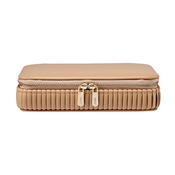 Bella Mocha Zip Jewellery Case